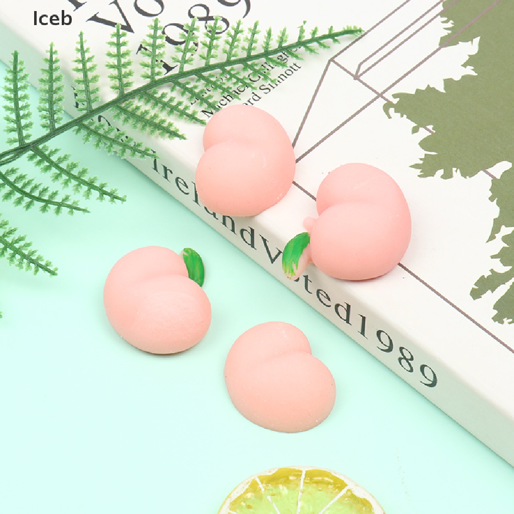 Bộ 2 Đồ Chơi Bóp Nén Bằng Silicon Mềm Hình Mông Quả Đào Dễ Thương