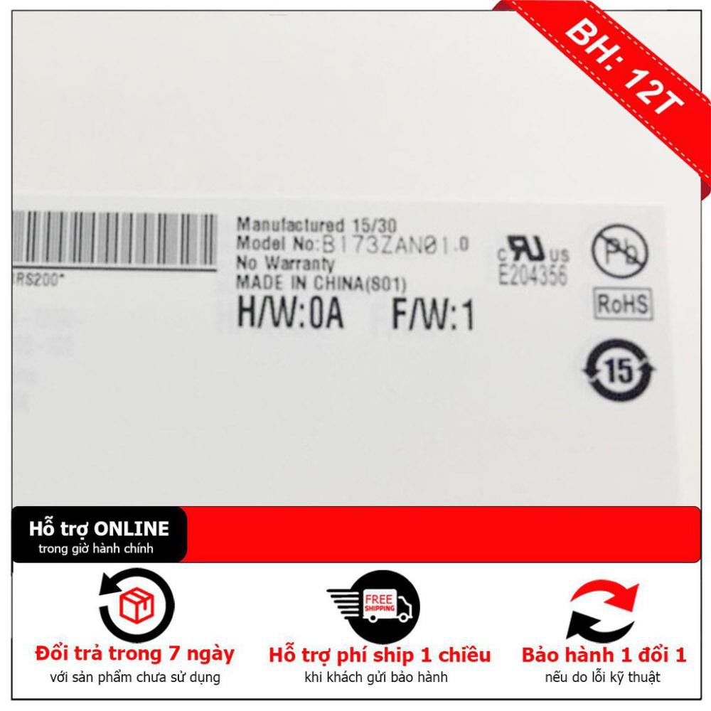 BH12TH  Màn Hình DELL ALIENWARE 17-R3  17.3 SLIM 4K LQ173D1JW31 B173ZAN01.0