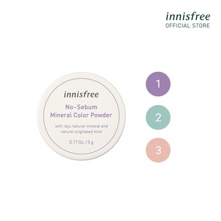 Phấn Phủ Kiềm Dầu Dạng Bột Khoáng Có Màu Innisfree No Sebum Mineral Color Powder 5G