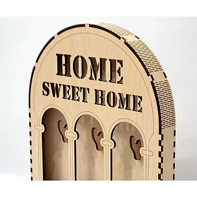 Hộp gỗ móc chìa khóa treo tường đa năng