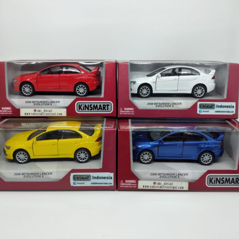 Kinsmart 2008 mitsubishi lancer evolution x