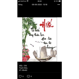 tranh chưa thêu Hiếu