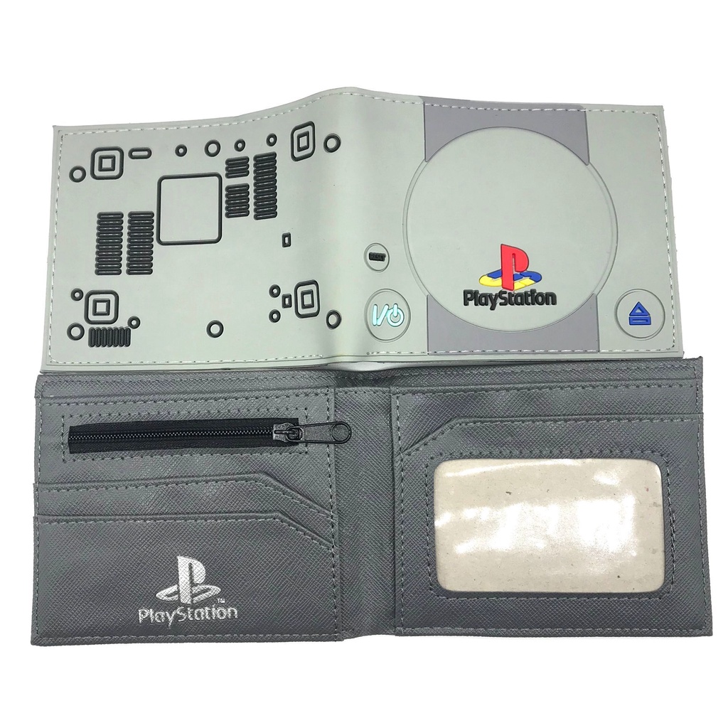 Ví Da PU Dáng Ngắn In Hình Máy Chơi Game Nintendo Cho Học Sinh