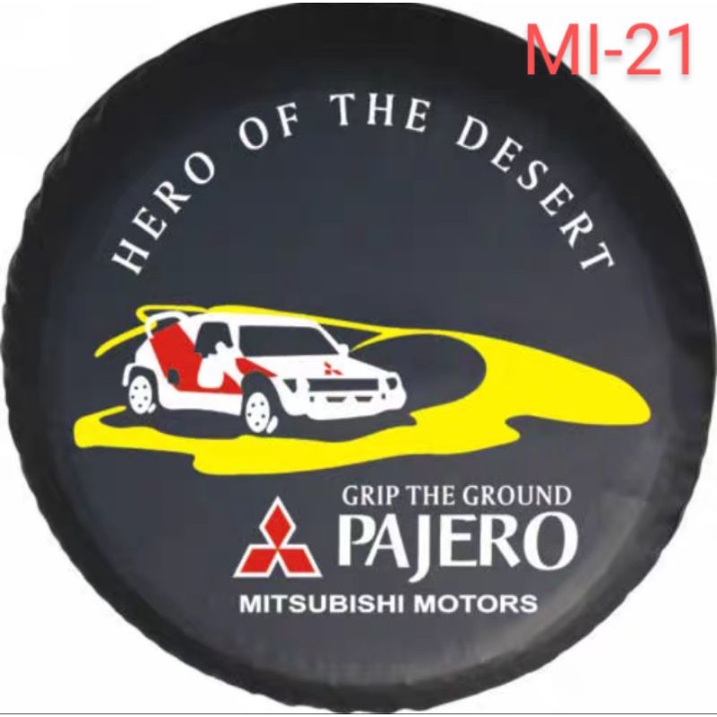 Bao lốp dự phòng vải dù hiệu Mitsubishi phù hợp cho Pajero V31 V32 MI-1 MI-2 MI-3 MI-4 MI-7 MI-8 MI-15 MI-20 MI-21 MI-30