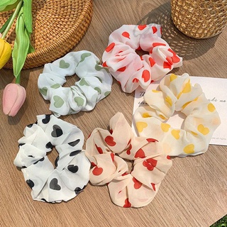Dây cột tóc scrunchies nhiều họa tiết dễ thương