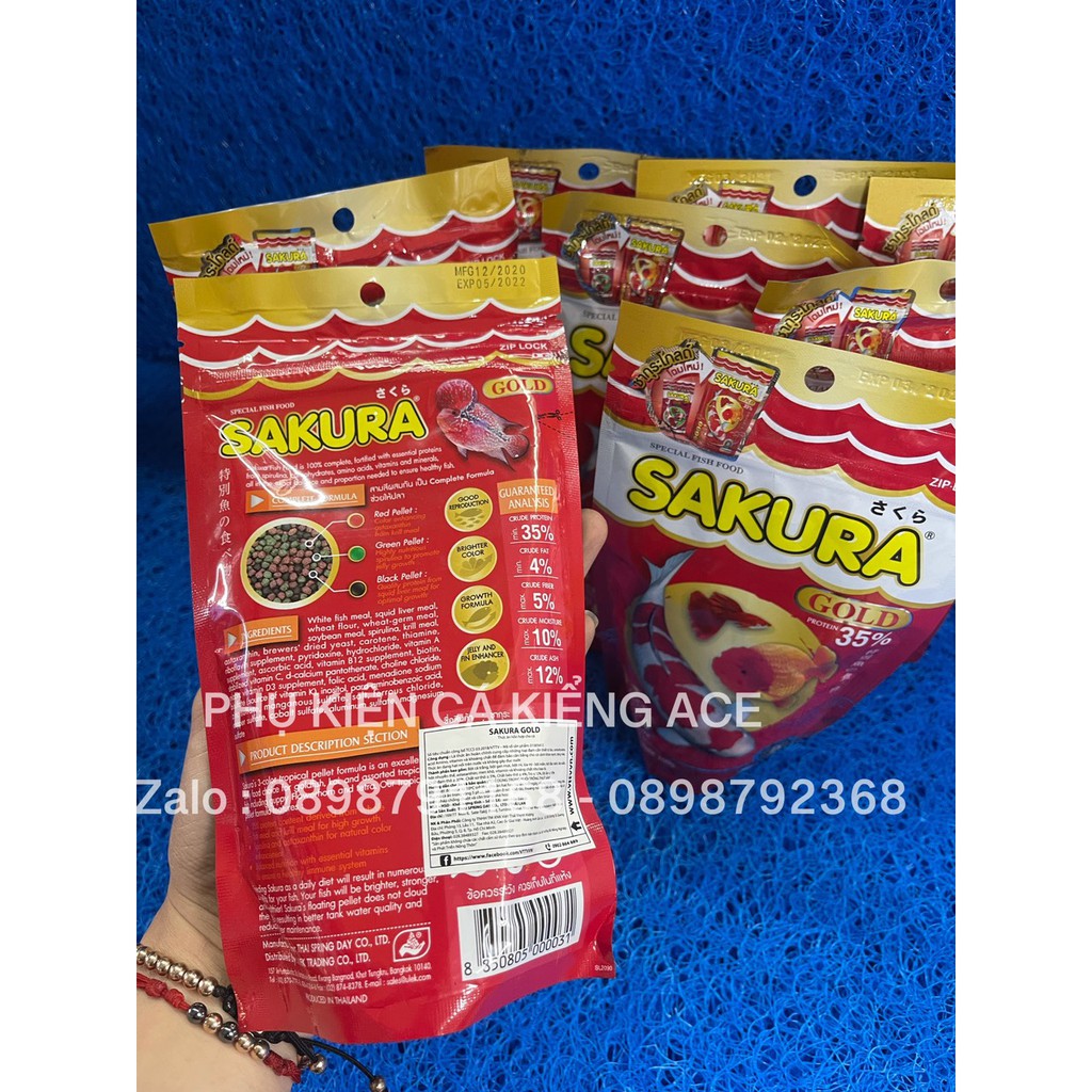 THỨC ĂN CHO CÁ SAKURA 100GR