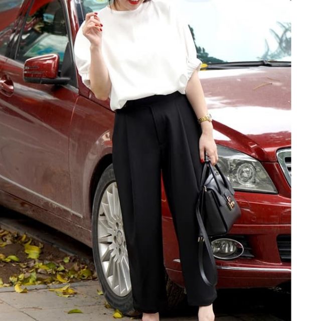 Áo trắng sơ mi công sở tay lỡ Olivia Lauren Made in Korean hai lớp sang chảnh AKN02 AMGOBET