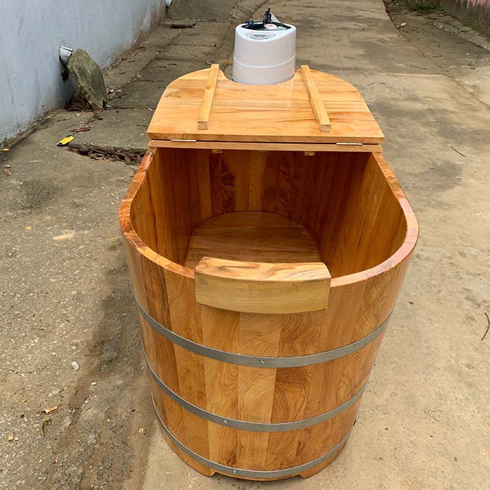 Bồn Tắm Xông Hơi Gỗ Pơ Mu | BigBuy360 - bigbuy360.vn