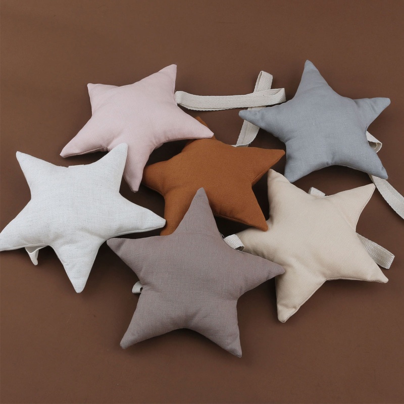 Dây Kẹp Núm Vú Giả Bằng Cotton Mềm Hình Ngôi Sao Trang Trí Cho Bé