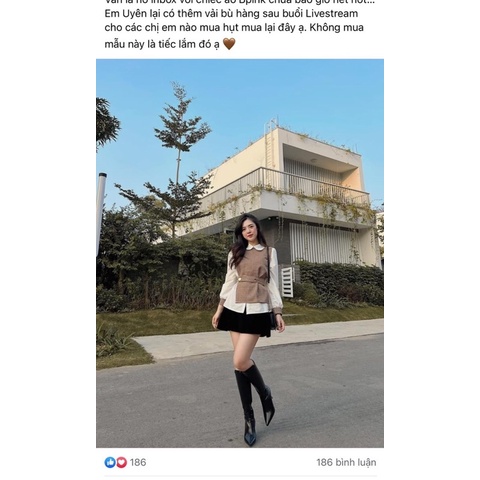 ÁO SƠ MI PHỐI DẠ NÂU ĐAI EO CÚC ĐỒNG | BigBuy360 - bigbuy360.vn