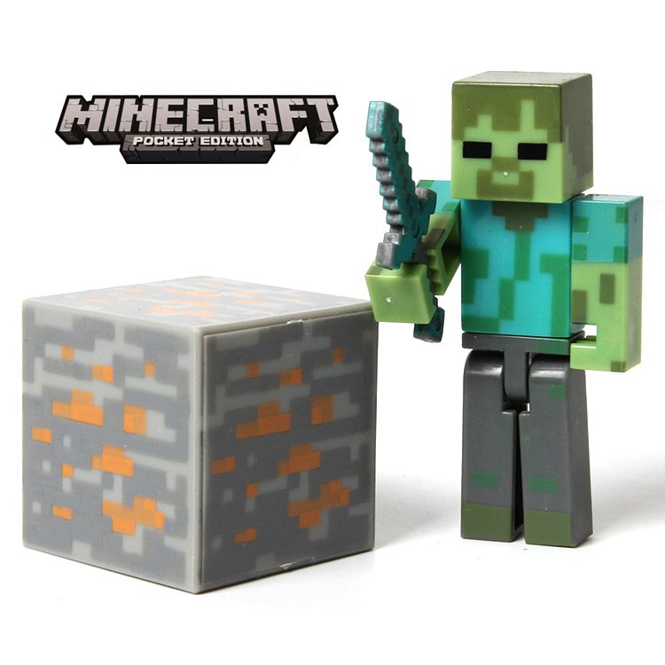 Mô hình coreplay Minecraft - Mô hình Zombie minecraft Chính hãng Mojang