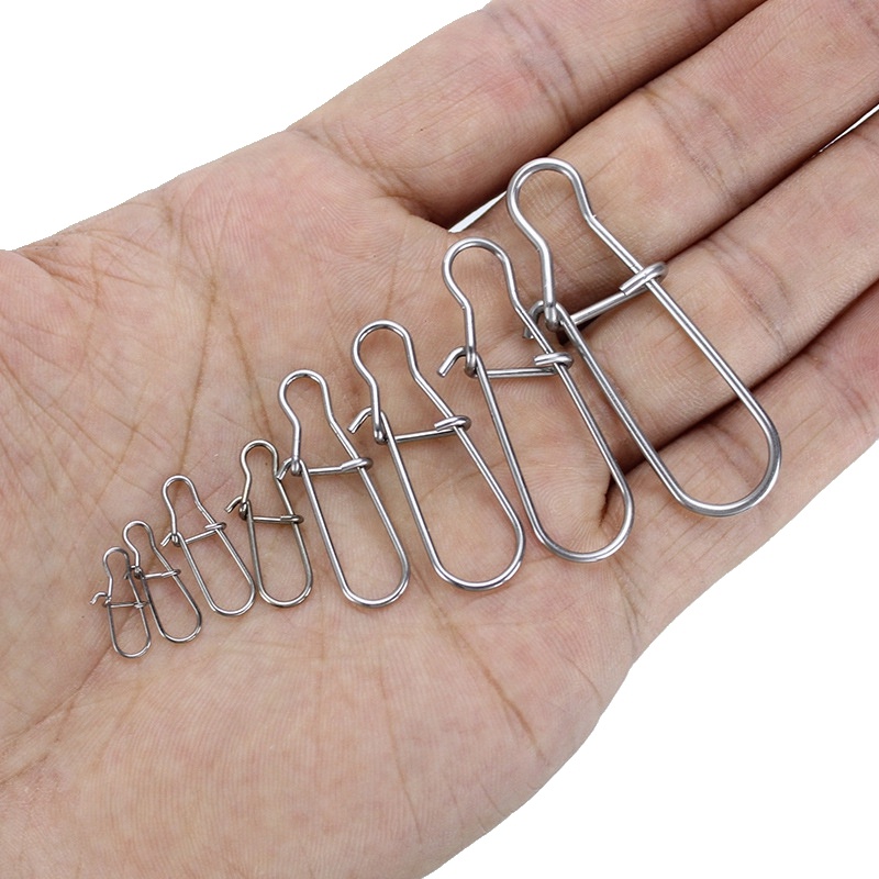 Bộ 100 Khóa Câu Cá Số 0 Chất Lượng Cao Chuyên Dùng#-8# Kẹp Mồi Câu Cá Bằng Thép Không Gỉ 11kg - 83kg
