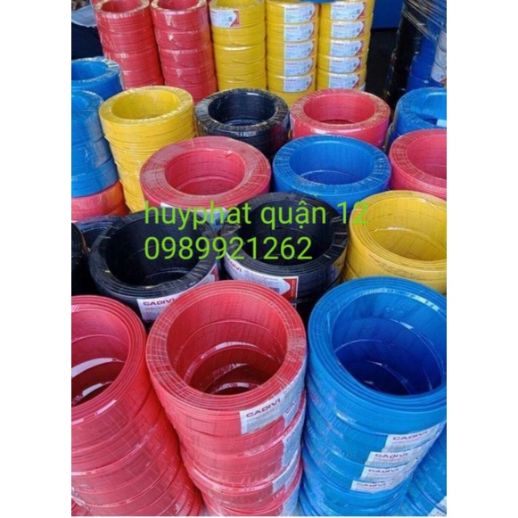 Dây điện đơn CADIVI 1.5 mm2 CV 1.5 cuộn 100m