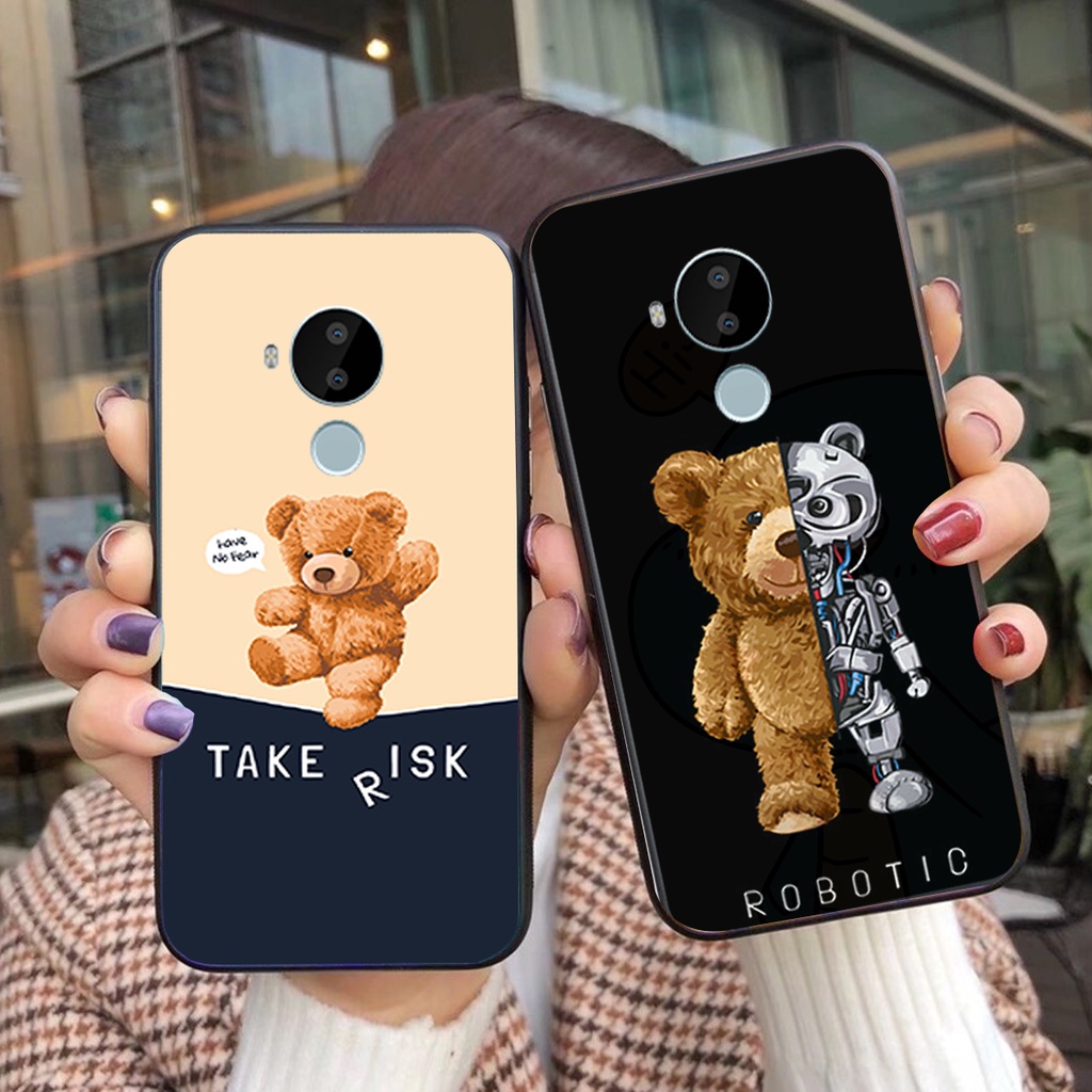 Ốp lưng Nokia Nokia 3.4 - Nokia C20 - Nokia C30 - Nokia G10 MẪU gấu cực cute giá rẻ