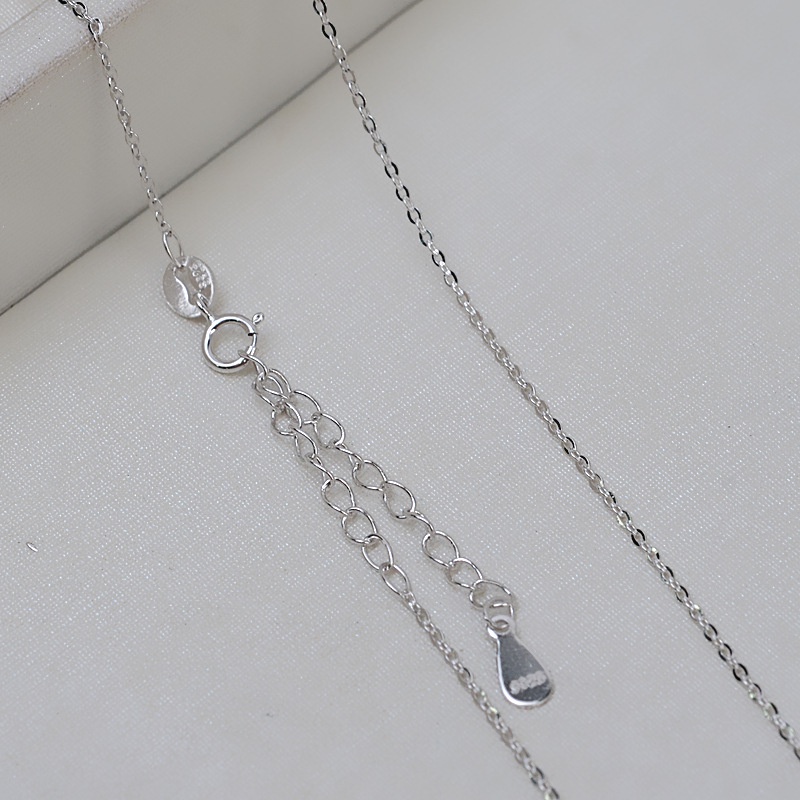 Dây Chuyền Dạng Xích Đơn Giản Nhẹ Nhàng Dễ Phối Đồ Bạc Ý S925 DC-09 Bảo Ngọc Jewelry