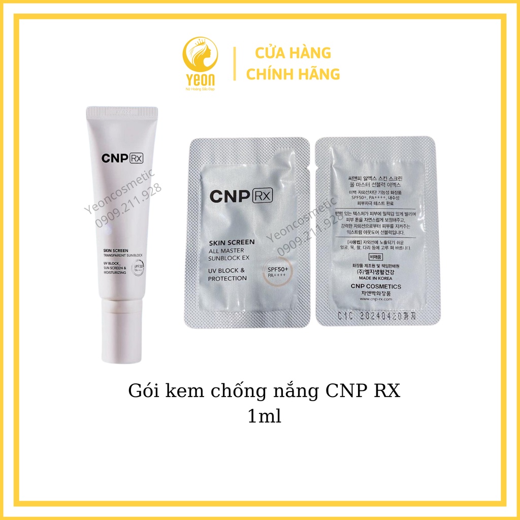 Gói kem chống nắng CNP RX date mới_𝐘𝐄𝐎𝐍 𝐋𝐔𝐗𝐔𝐑𝐘 𝐂𝐎𝐒𝐌𝐄𝐓𝐈𝐂𝐒
