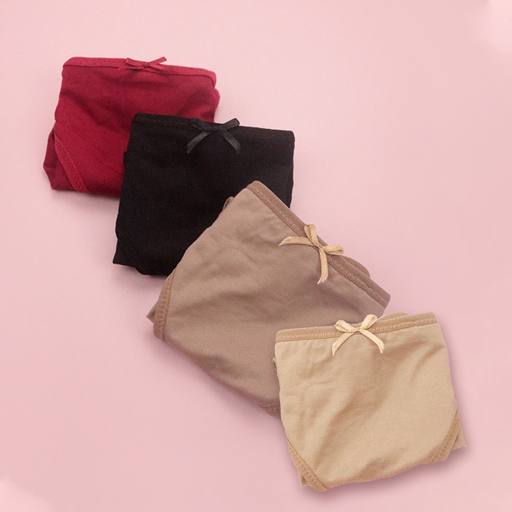Quần Lót Nữ Cotton Nhập Khẩu Cạp Vừa Luperi Dáng Bikini Mềm Mịn, Co Giãn Không Lằn Mông Kháng Khuẩn Khử Mùi Tốt Sp748
