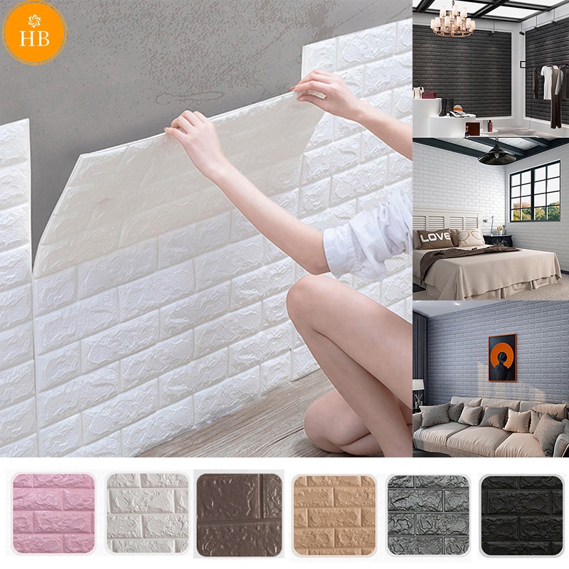 Xốp Dán Tường 3D Giả Gạch Chống Ẩm Cách Nhiệt giấy dán tường phòng ngủ | BigBuy360 - bigbuy360.vn