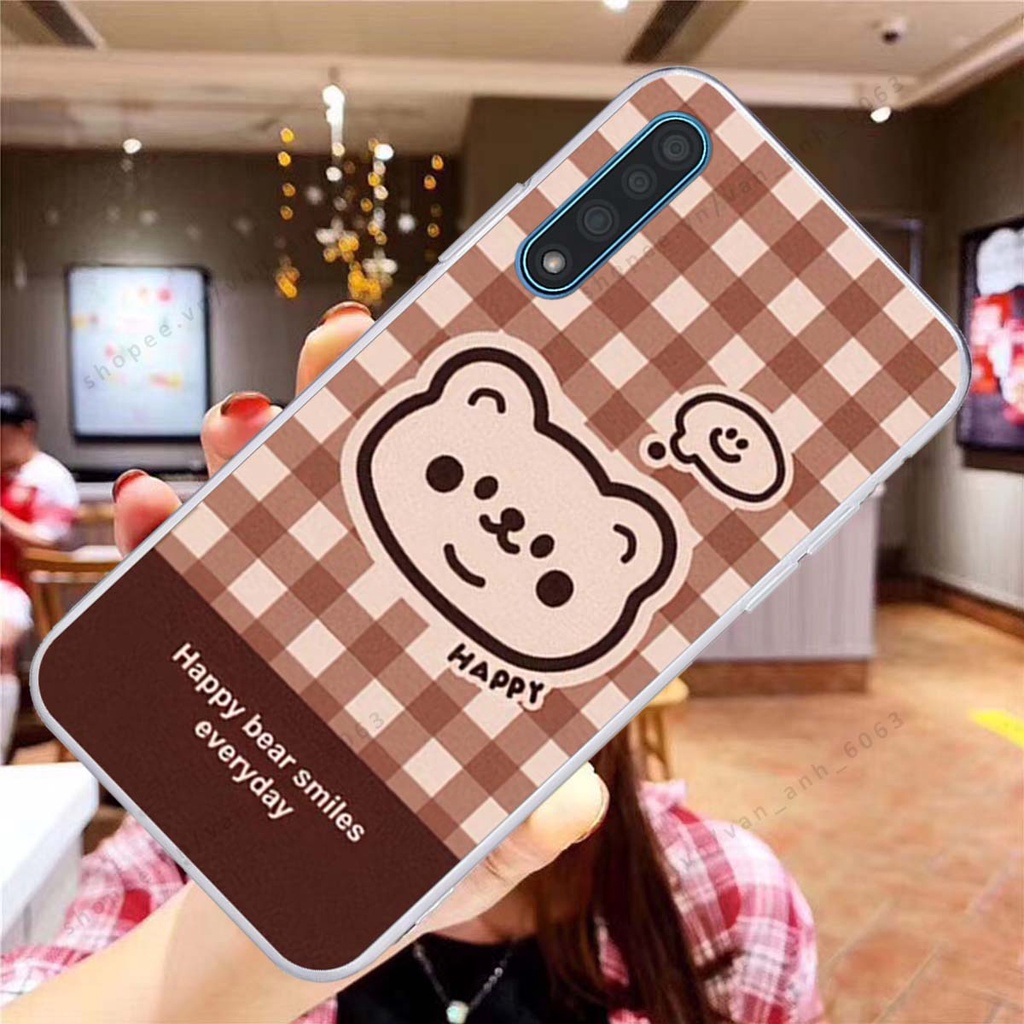 Ốp lưng Vsmart Live in hình hoa, gấu rich bear nghệ thuật, thời trang
