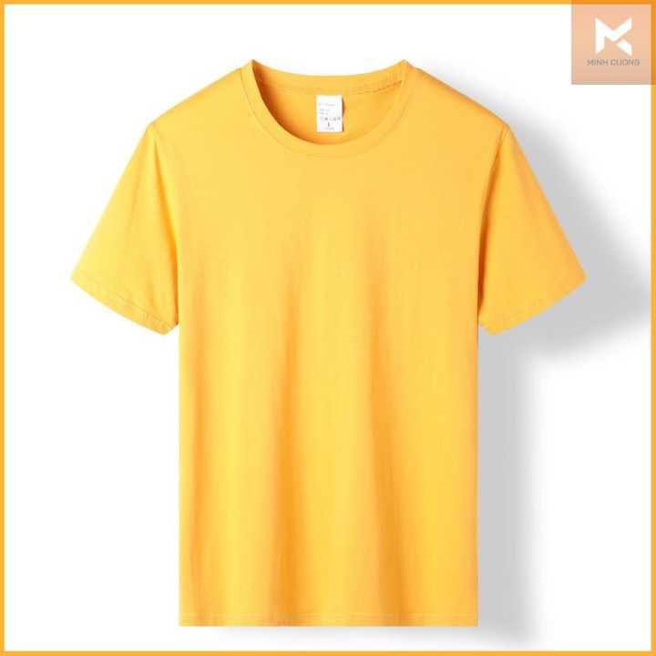 Áo Phông Trơn Nam Cổ Tròn Trắng/Đen Ôm Dáng ☀️ Áo thun nam cotton 100%