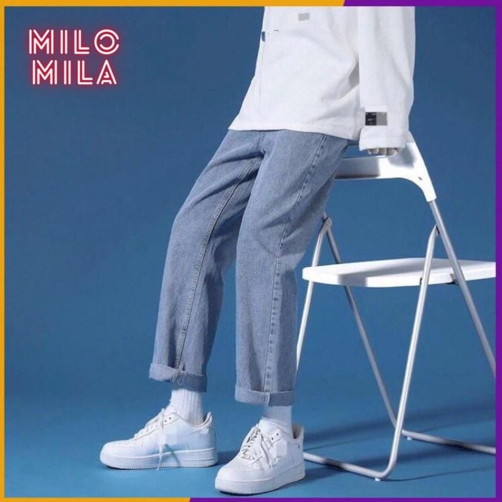 Quần Baggy Jean nam phom suông rộng, quần bò nam dáng ống đứng, cam kết Giặt không phai màu - HÀNG CAO CẤP LOẠI 1 | BigBuy360 - bigbuy360.vn