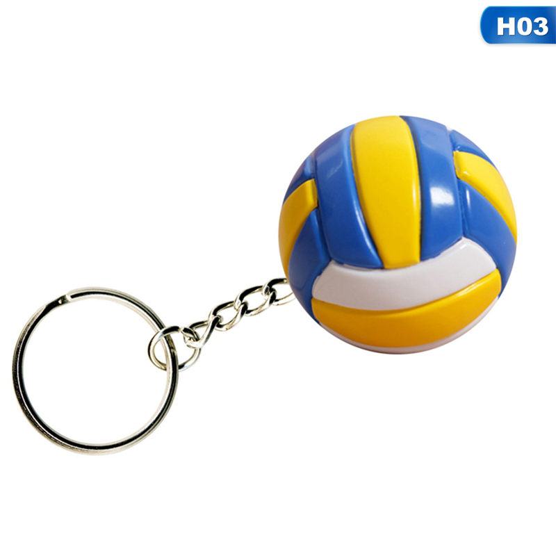 flowersqueen Móc Khóa Hình Quả Bóng Chuyền Thời Trang Dành Cho Nam