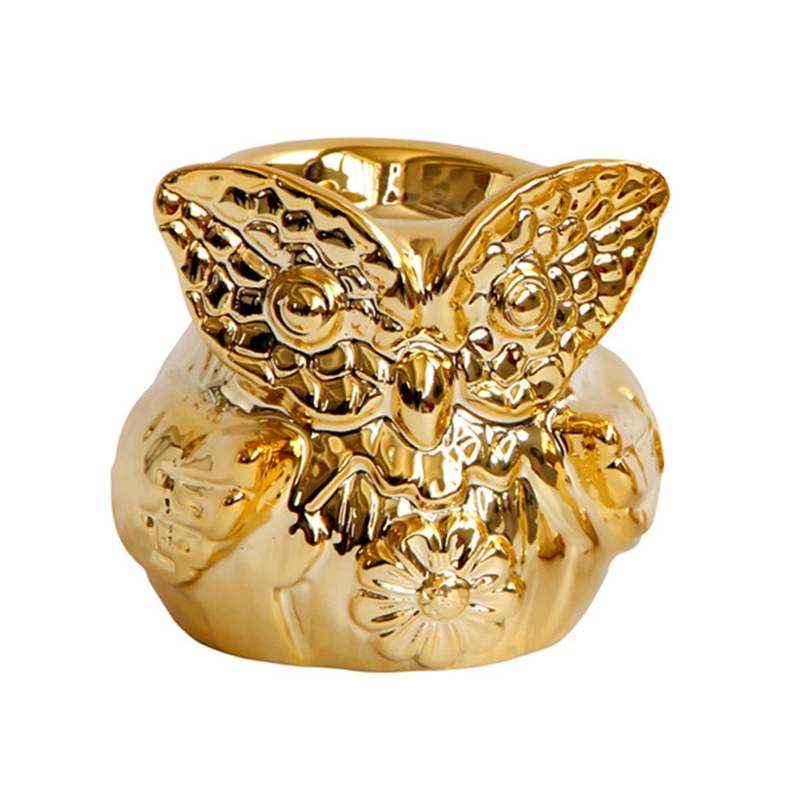 Giá Đỡ Cốc Nước Bằng Sứ Hình Cú Mèo Dễ Thương Dùng Trang Trí Bàn Ăn / Đám Cưới