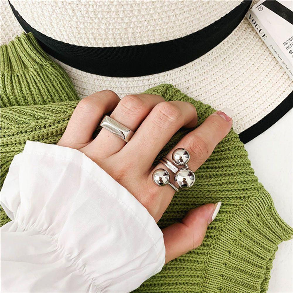Nhẫn Cưới Ba Vòng Tròn Lớn|Trang Sức Màu Sắc Độc Đáo
