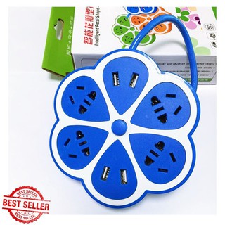 Ổ điện hình bông mai 4 ổ cắm và 4 cổng usb loại tốt