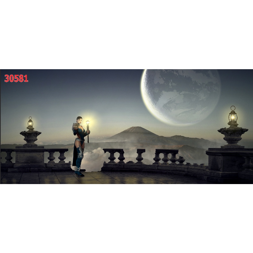 Tranh 3D Dán Tường HOẠT HÌNH Chèn Chữ Miễn Phí