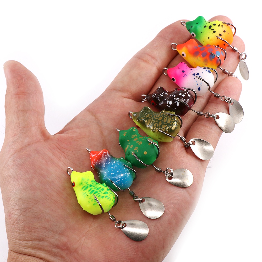 mồi giả Mồi Câu Cá Giả Hình Con Ếch 3cm/4g  Super Frog Lure Mồi giả câu cá lóc