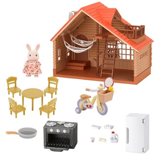 Nhà chòi cho búp bê Sylvanian Log Cabin