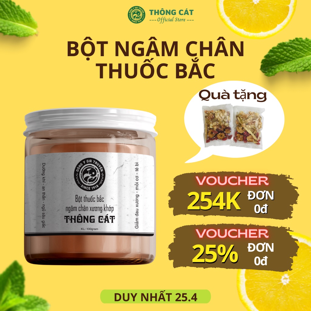 Thảo dược ngâm chân thuốc bắc hỗ trợ thải độc chân giảm đau nhức xương khớp, khử mùi hôi chân, ngủ ngon Thông Cát