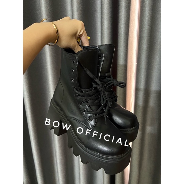 GIÀY BOOT ĐẾ RĂNG CƯA CAO 8cm ẢNH THẬT