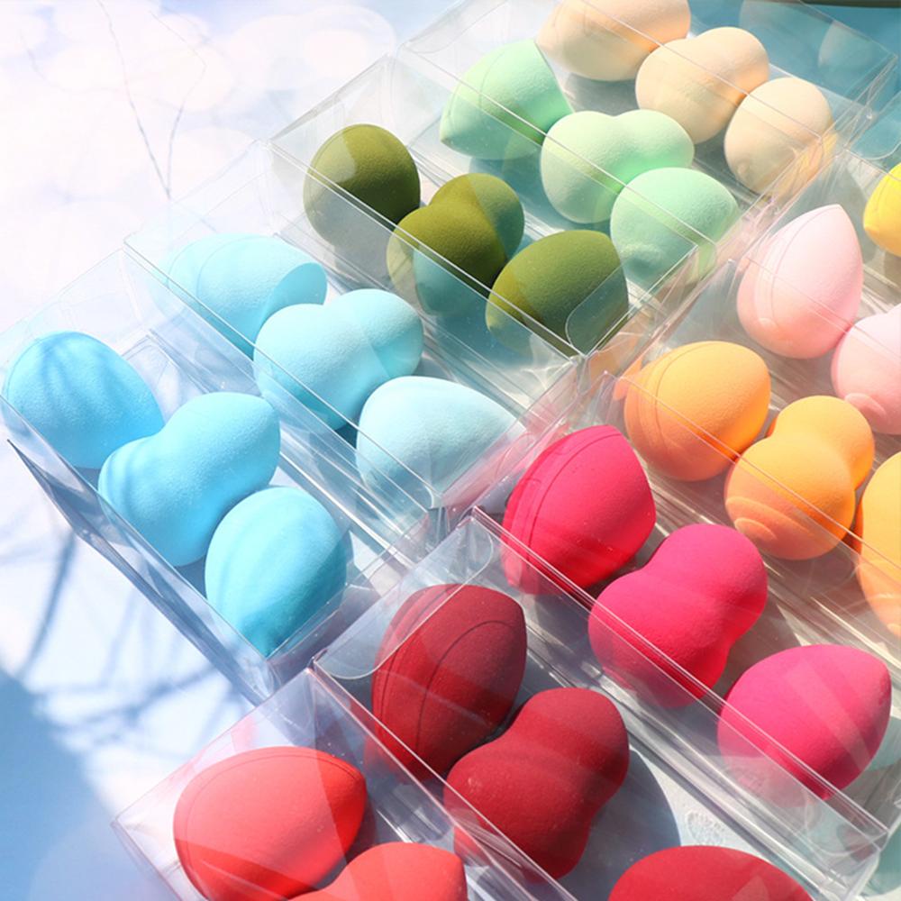 Bộ 3 Mút Trang Điểm Hình Giọt Nước Nhiều Hình Dạng Thời Trang