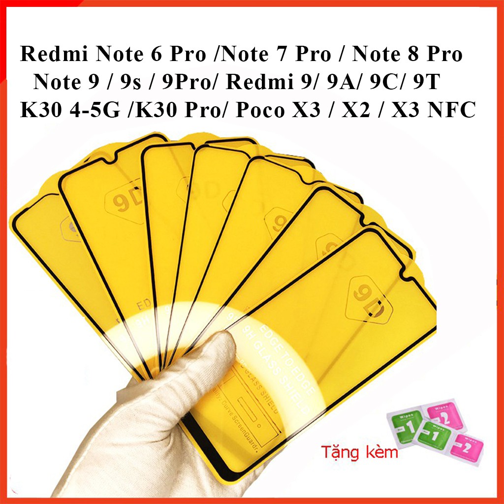 Cường lực redmi Mi 8 Lite Mi 9 Lite  Note 8 Pro Note 7 Pro Note 6 Pro Note 9 Pro Note 10 Pro Mi 10T Pro 10i CC9