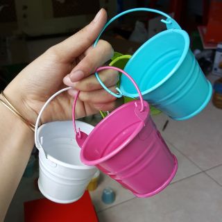 Xô nhỏ làm bình hoa handmade