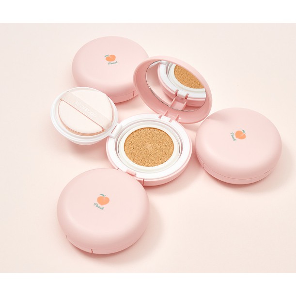 Phấn Nước SKINFOOD PEACH COTTON BLUR CUSHION SPF50+PA+++ 15g