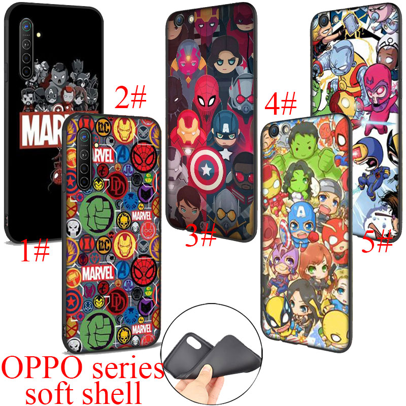 Ốp Điện Thoại Silicon Mềm Họa Tiết Truyện Tranh Marvel Qd38 Cho Oppo Realme X Lite 5i 5s 5 6 Pro Q Xt X2 K5 K3 C2 C3 X50