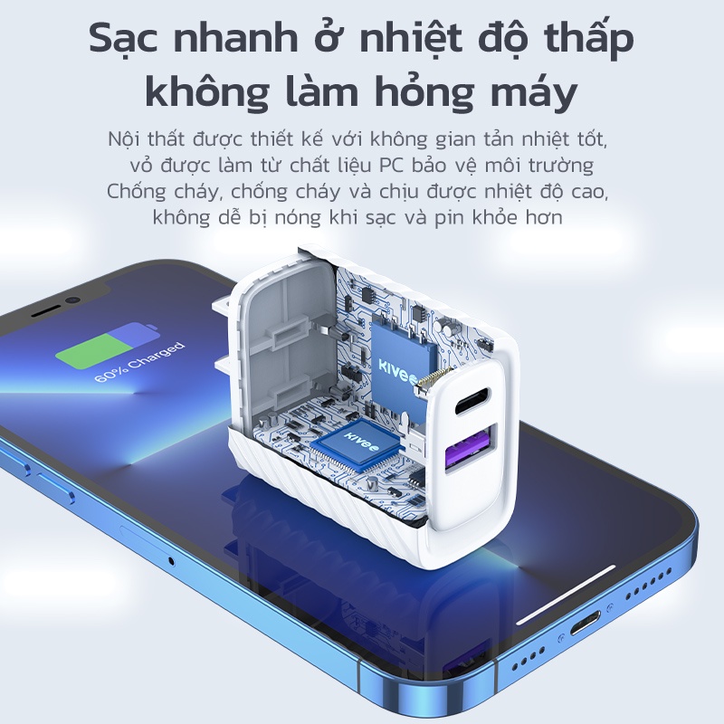 Củ Sạc Nhanh BASIKE 12W 22.5W 30W USB hỗ trợ Sạc Nhanh cho HUAWEI Samsung