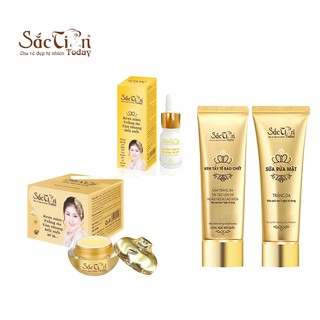 Bộ nám trắng da tàn nhang đồi mồi Sắc Tiên Today ( 4 món ) mờ vết nám tàn nhang dưỡng da trắng sáng