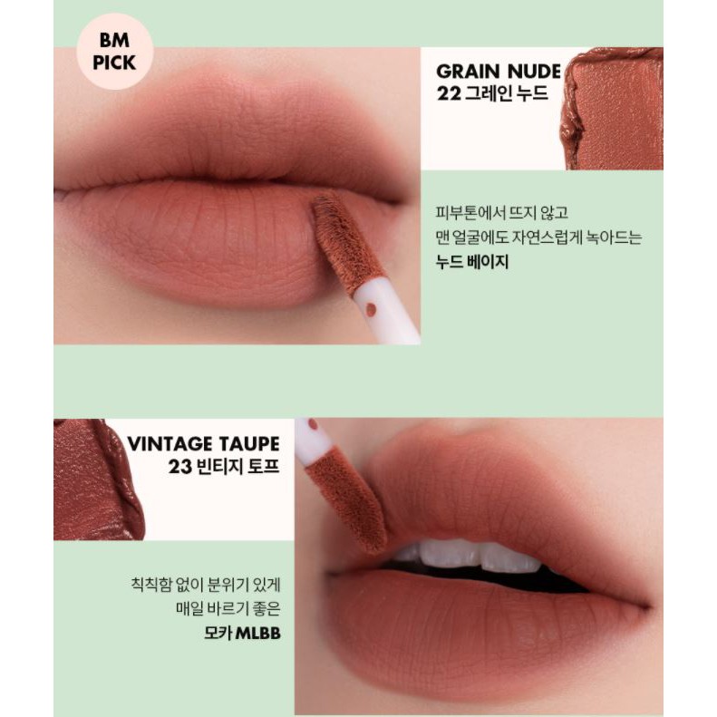 [New][Màu mới 22-25] Son Kem Lì, Lên Màu Chuẩn, Mịn Môi Romand Zero Velvet Tint 5.5g | BigBuy360 - bigbuy360.vn