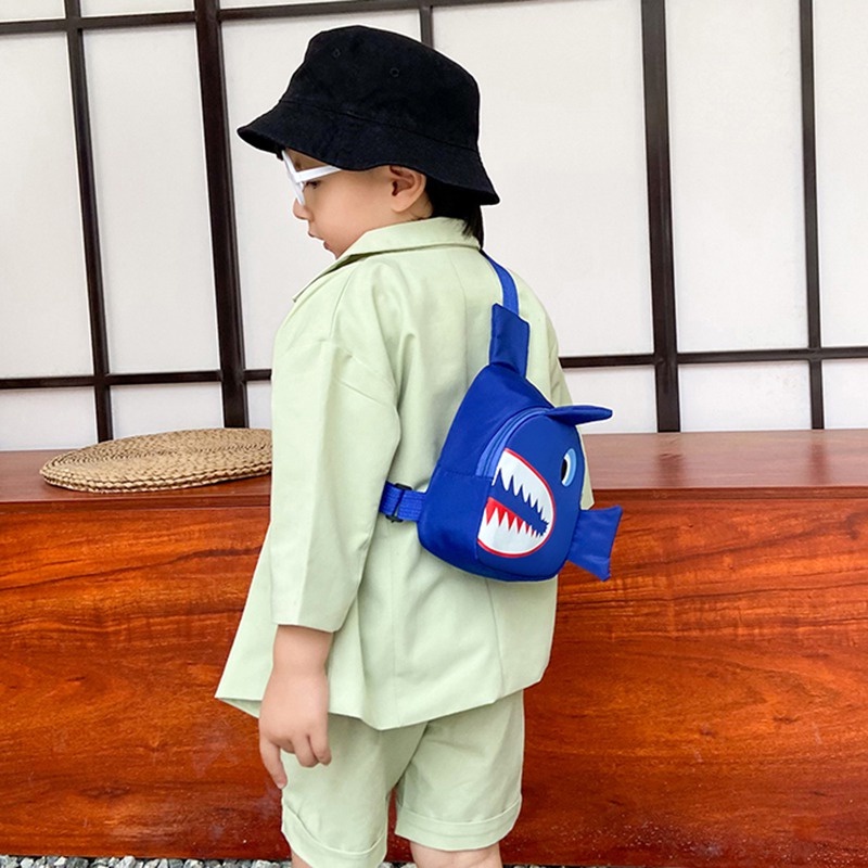 Túi Thể Thao Đeo Chéo In Họa Tiết Khủng Long Hoạt Hình Cho Bé