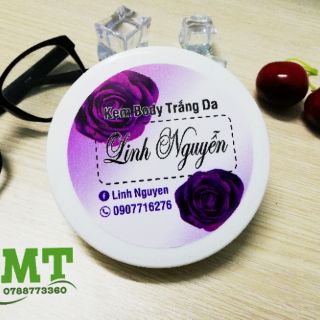 Tem dán hủ kem body handmade