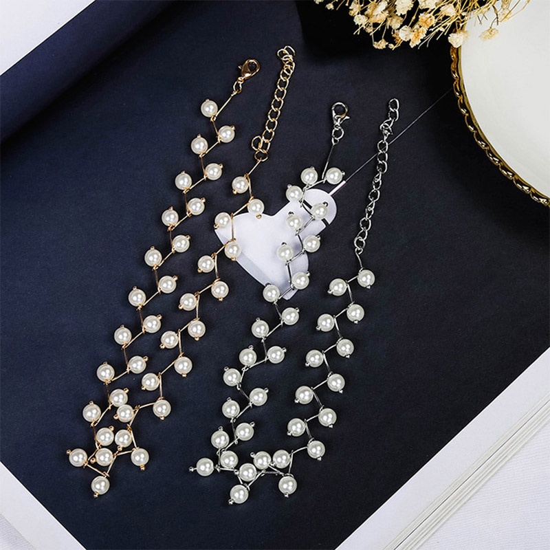 Vòng cổ choker/ Bông tai ngọc trai nhân tạo cho nữ