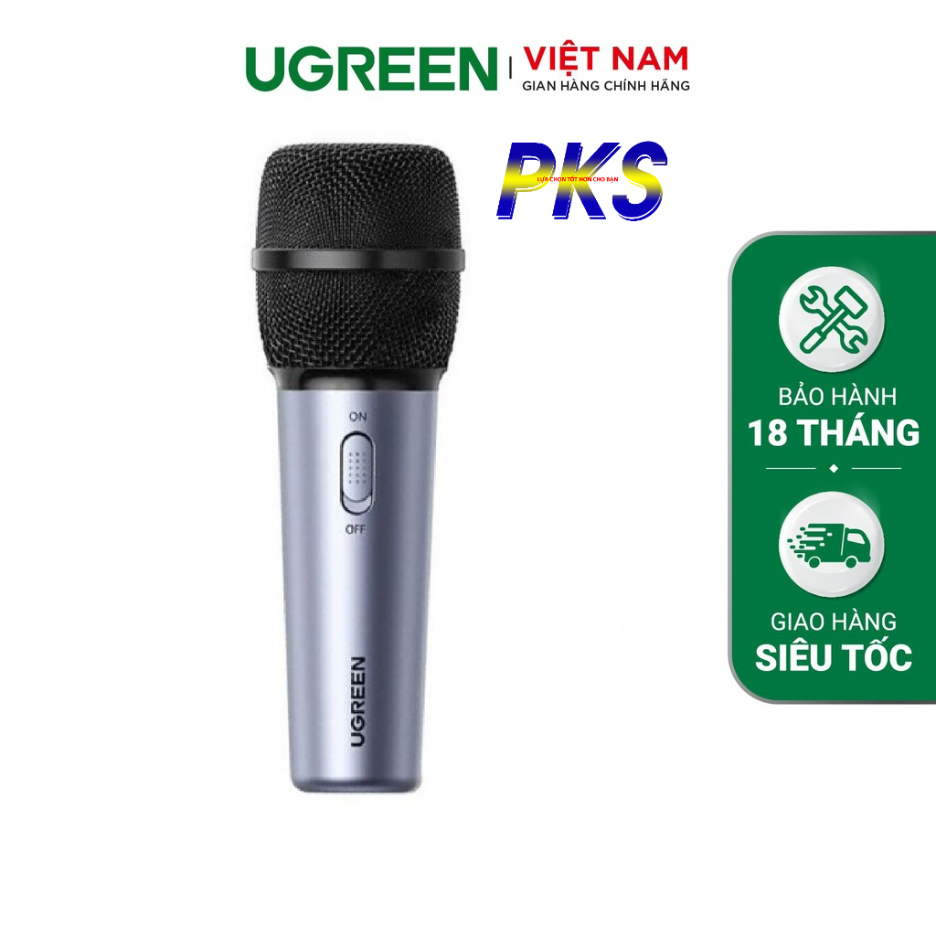 Micro thu âm có dây cắm máy tính, điện thoại hỗ trợ Livestream Ugreen 10931