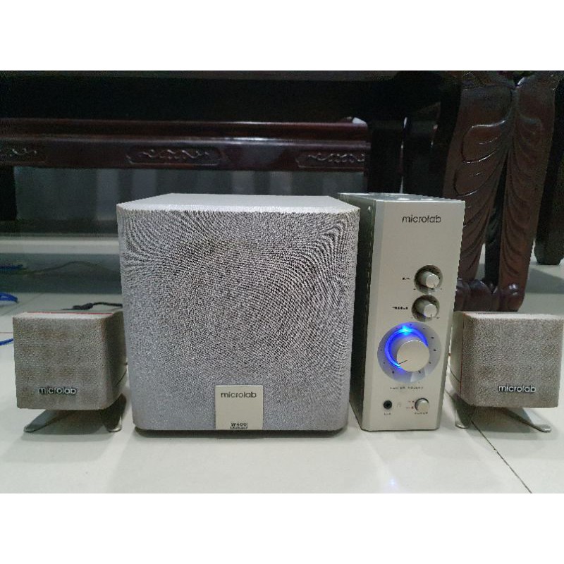 Loa vi tính Microlab W400 2.1 Amly rời Đã qua sử dụng - tặng kèm jack 3.5 loại tốt