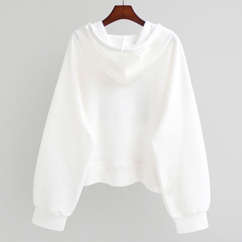 Áo Hoodie Tay Dài Dáng Rộng Thời Trang Hàn Quốc Dành Cho Nam Nữ