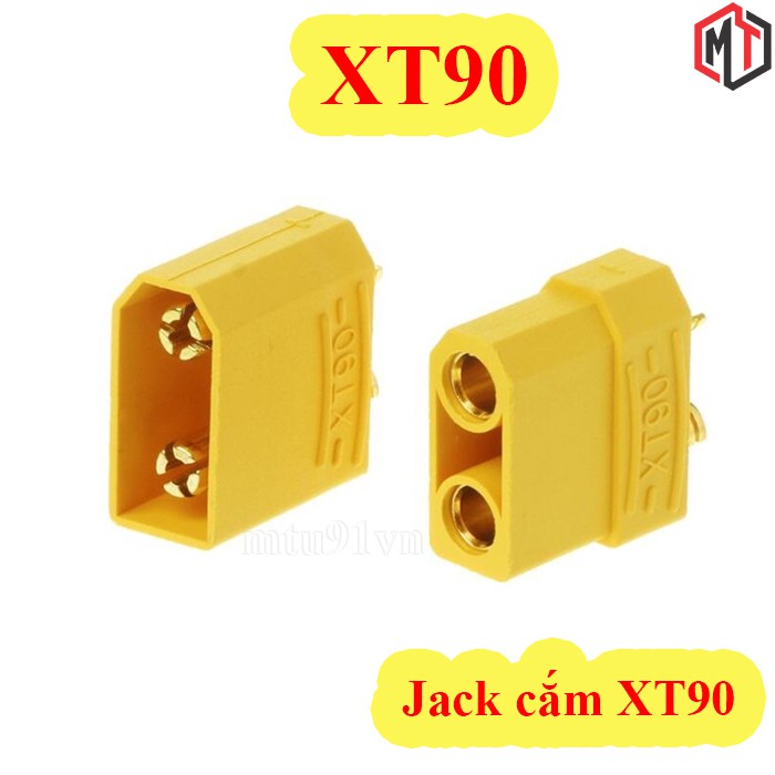 Jack cắm XT90 (Jack cắm điện 1 chiều dòng cao 90A)