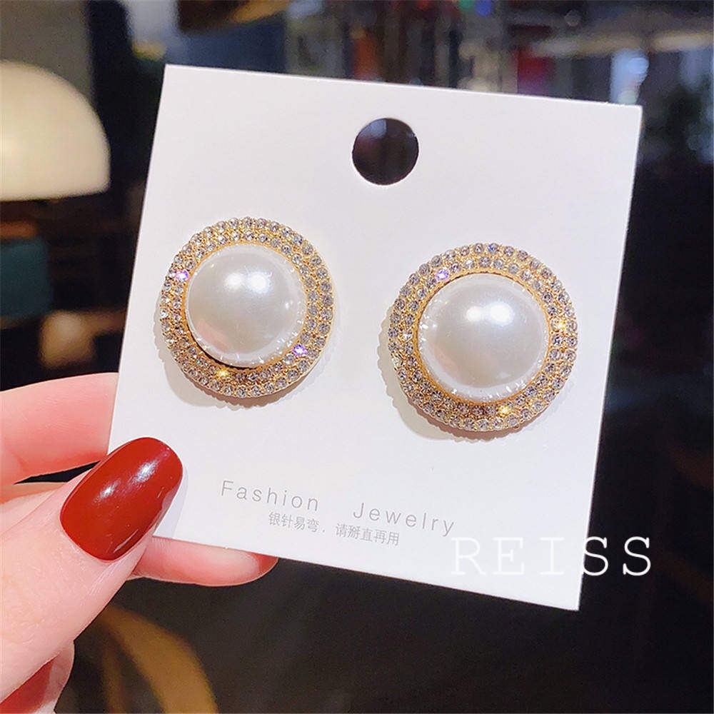 Khuyên Tai Dài Đính Ngọc Trai Sang Trọng Cho Nữ